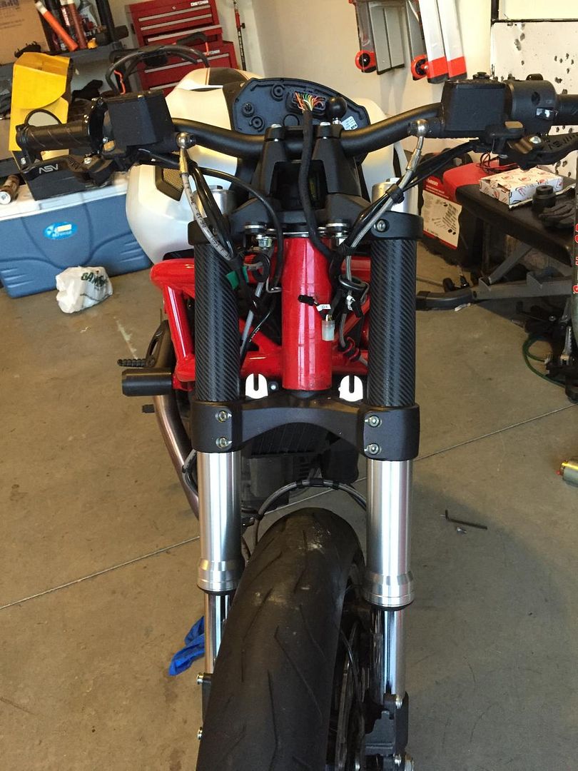 Vinyl Wrapped Forks Ducati Monster Forums Ducati Monster Motorcycle